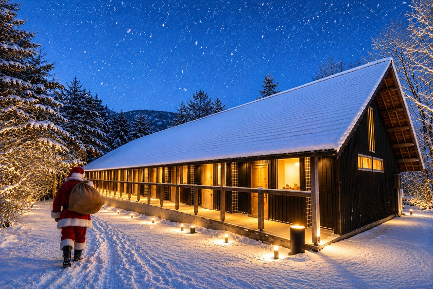 【12/19〜12/25】サンタクロースがお部屋にやってくる！？クリスマス特別プラン（夕食すき焼き）