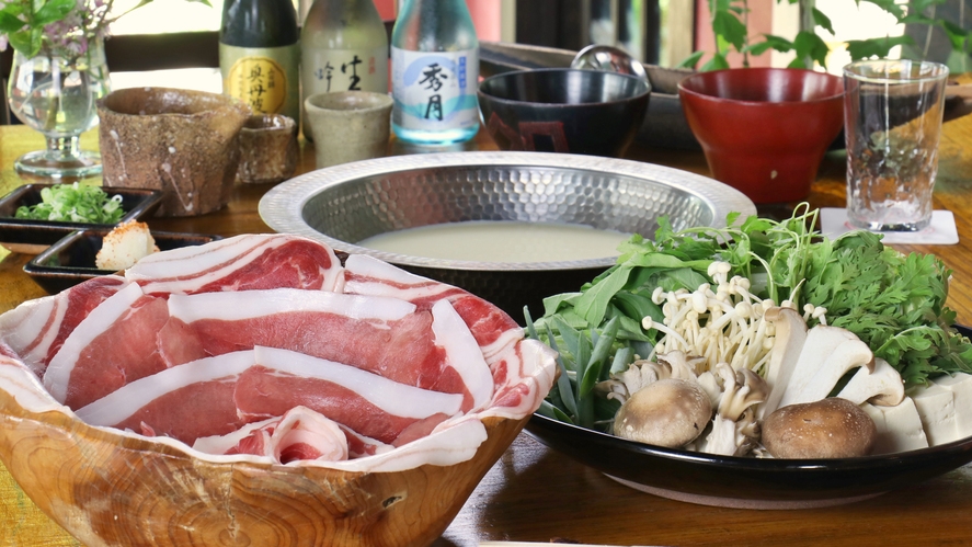 丹波の恵み、豆乳で味わうやさしさ〜豆乳しゃぶしゃぶ会席〜