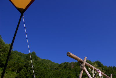 The sky was so blue