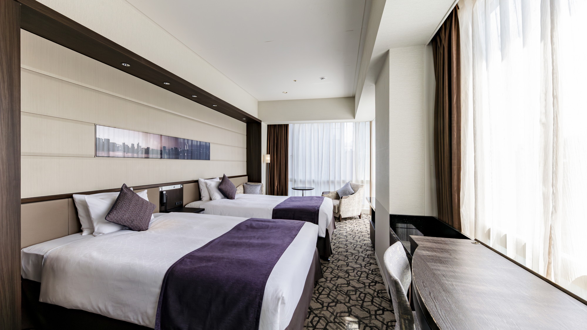 PREMIUM TWIN/プレミアムツイン 34㎡　（ベッド幅：120cm&times;200cm　2台）