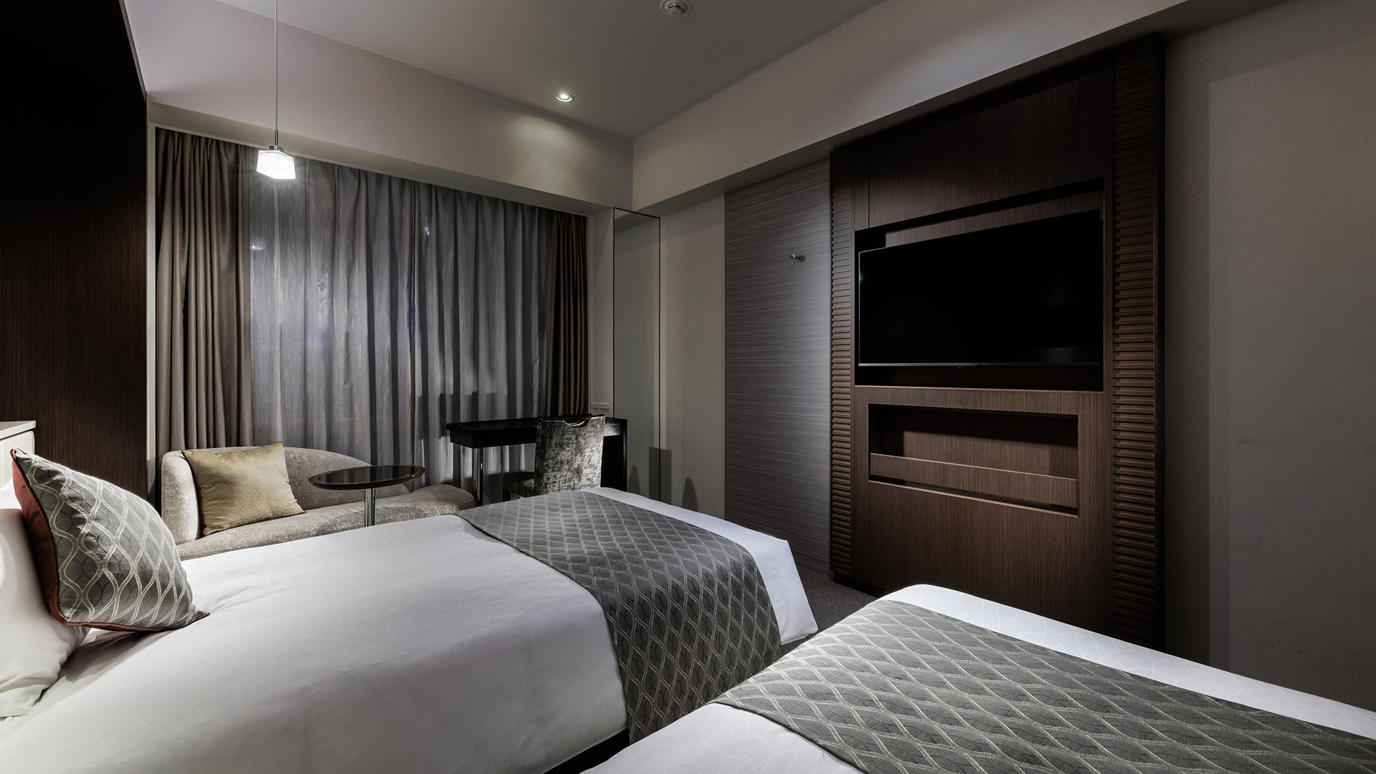 TWIN/ツイン 24㎡　（ベッド幅：115cm&times;195cm　2台）