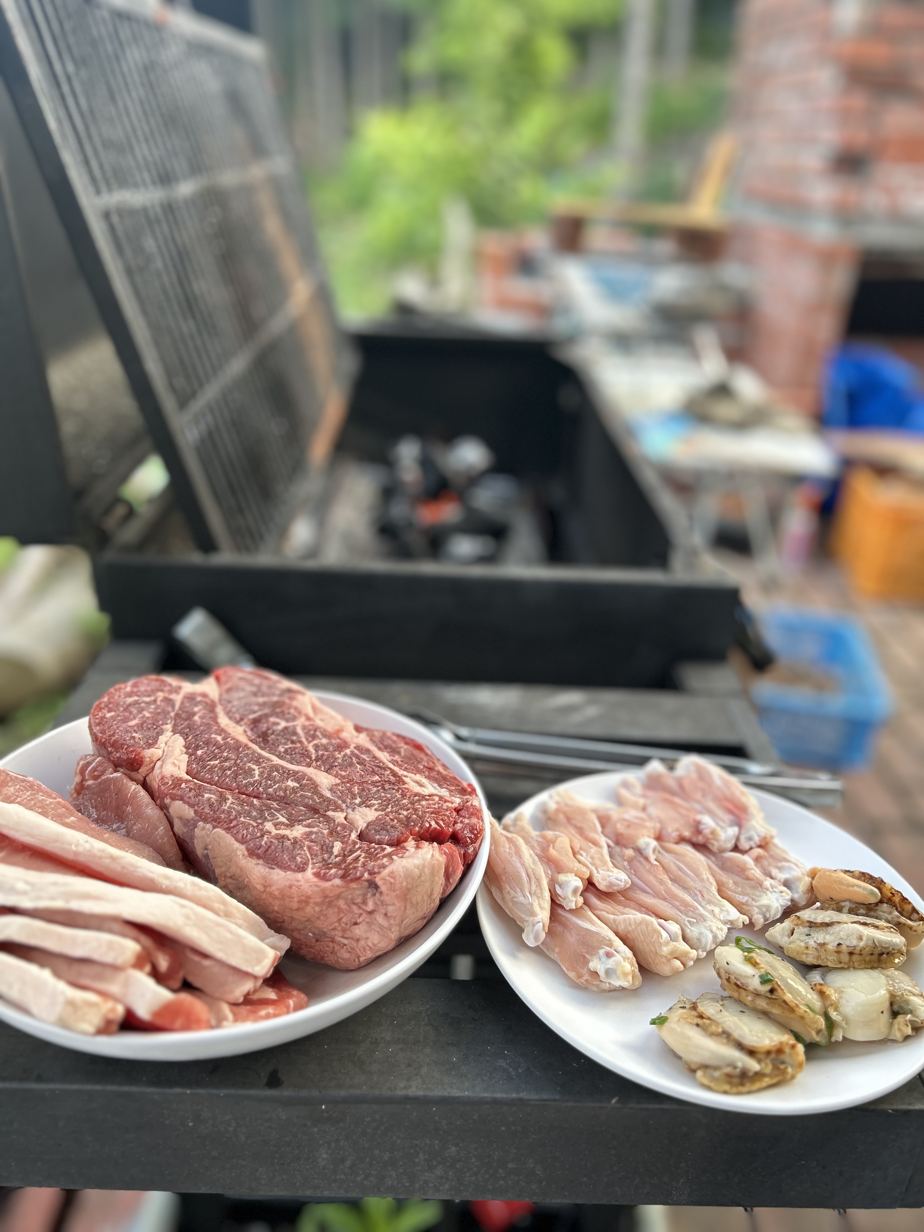 「もりのこうえん」BBQコーナー