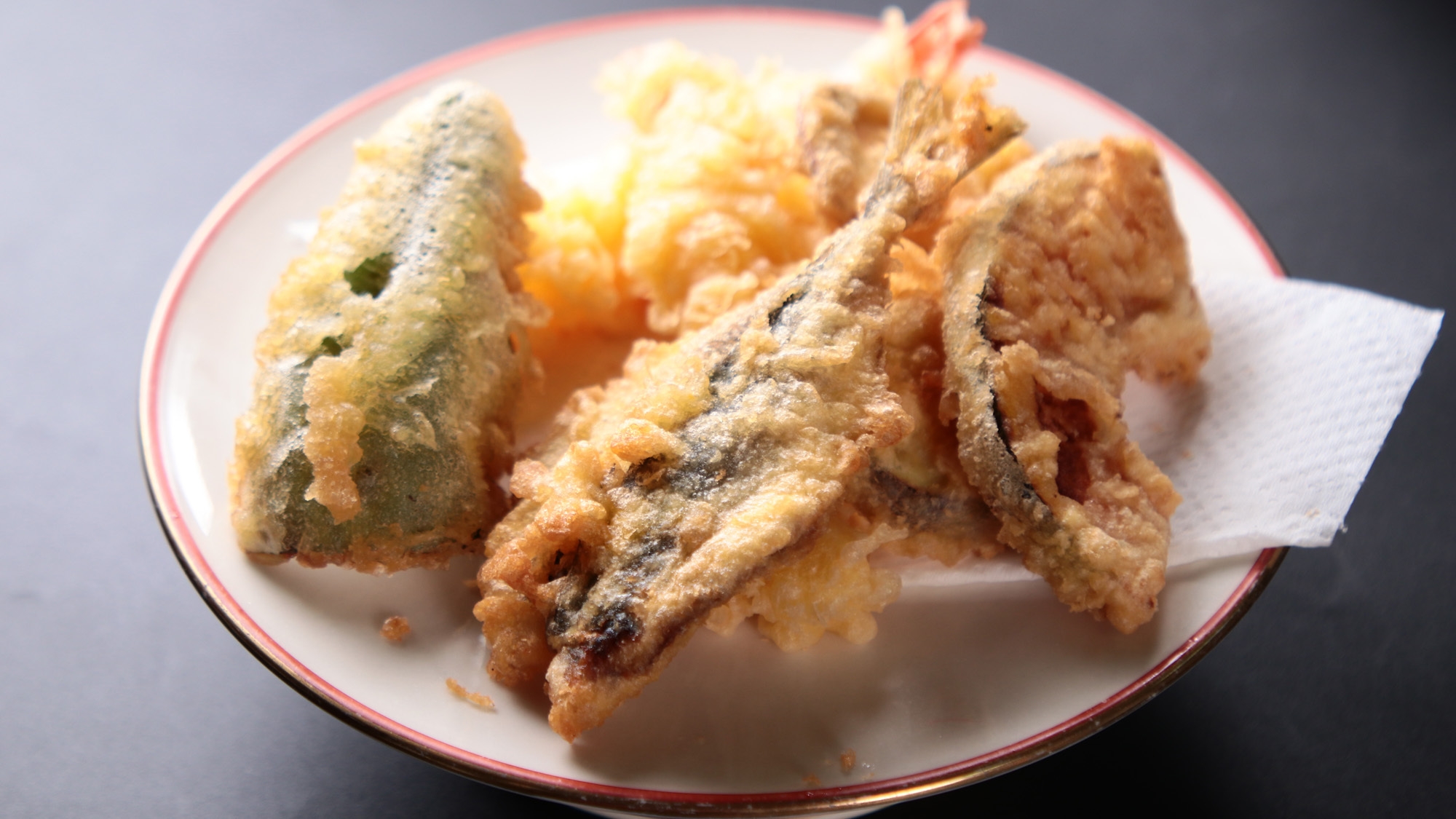 【グレードアップ】定番にお肉の陶板焼きと天ぷらが付いた手作り海の幸料理♪-２食付-