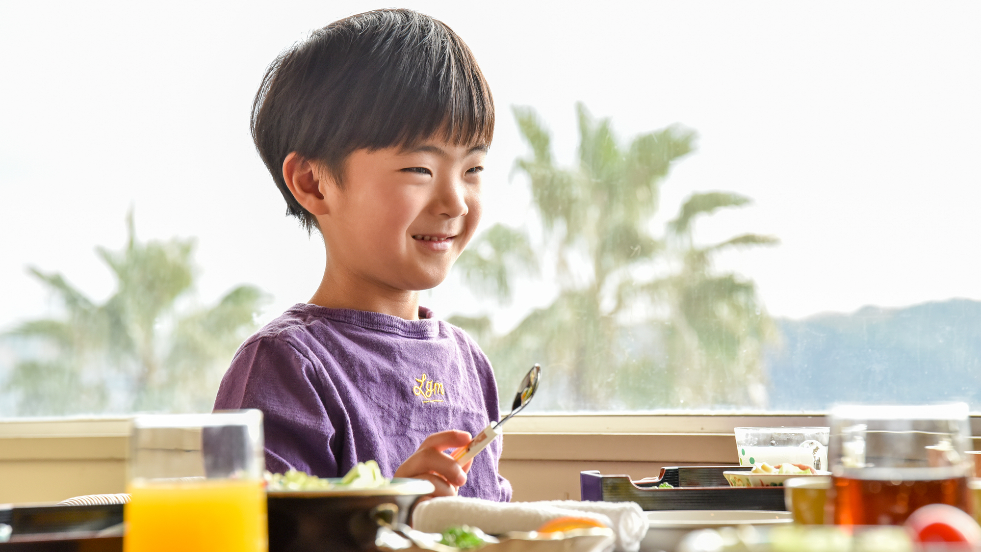 *【朝食風景】家族で楽しめる島旅