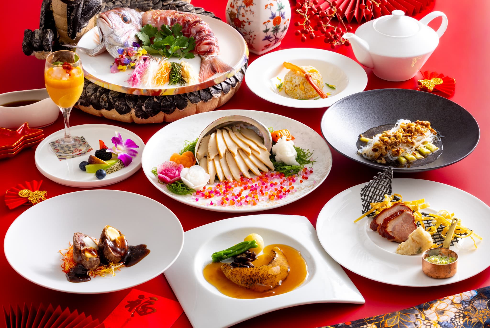 【12/26〜1/3限定】アワビやフカヒレなど本格中国料理を堪能♪年末年始の贅沢中華ディナープラン