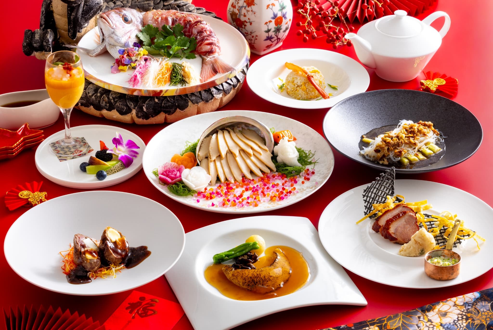 【12/26〜1/3限定】アワビやフカヒレなど本格中国料理を堪能♪年末年始の贅沢中華ディナープラン