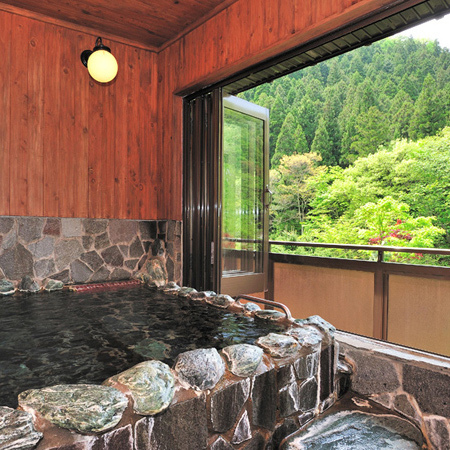[A] Guest room with an open-air bath with a natural hot spring overlooking Mt. Tanigawa / Japanese-style room 10 tatami mats + 4.5 tatami mats (example)