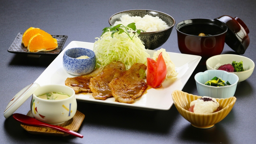 かの川　生姜焼き定食