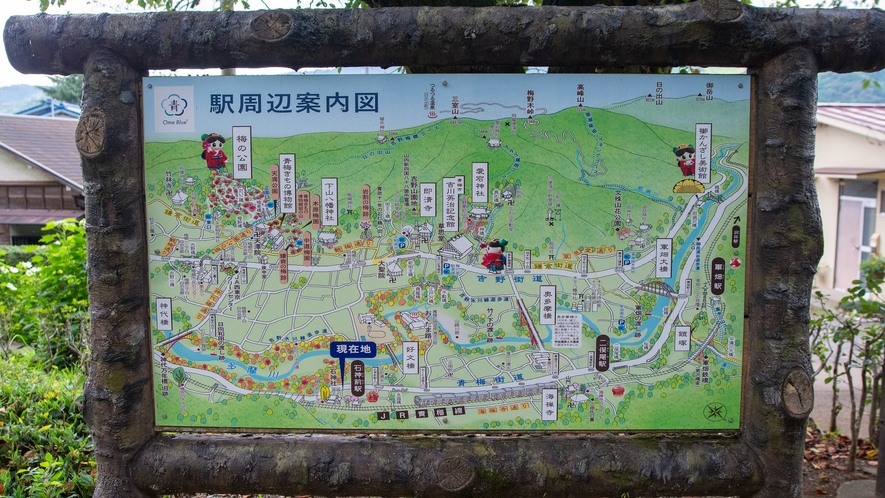 石神前駅の周辺マップ