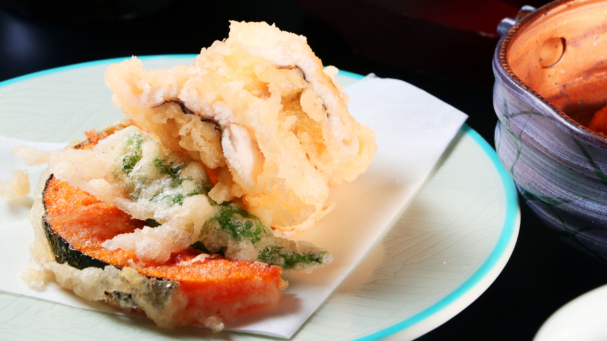 【穴子コース】穴子と旬菜の天ぷら