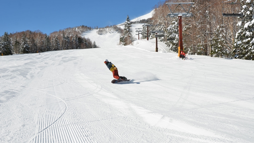 【ブルーリゾート乗鞍スキー場】冬はスキー＆スノボを存分に