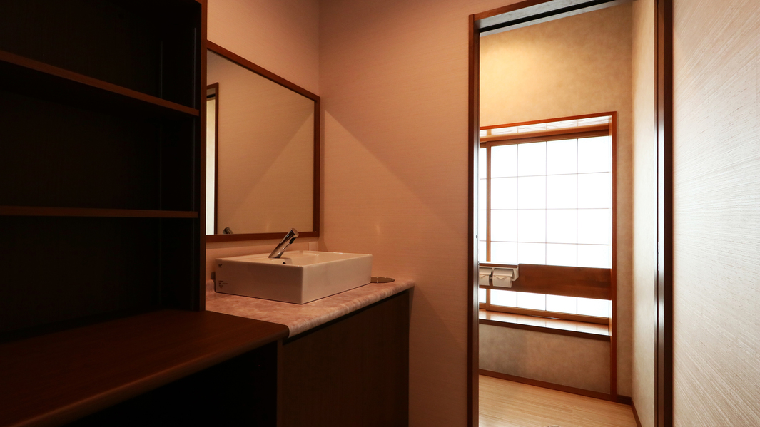 リニューアル客室◆各部屋にきれいな洗面がついています
