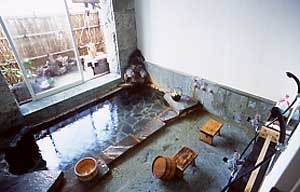 Private rock bath