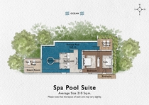 Spa Pool Suite - Room floor plan