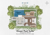 Ocean Pool Suite - Room floor plan