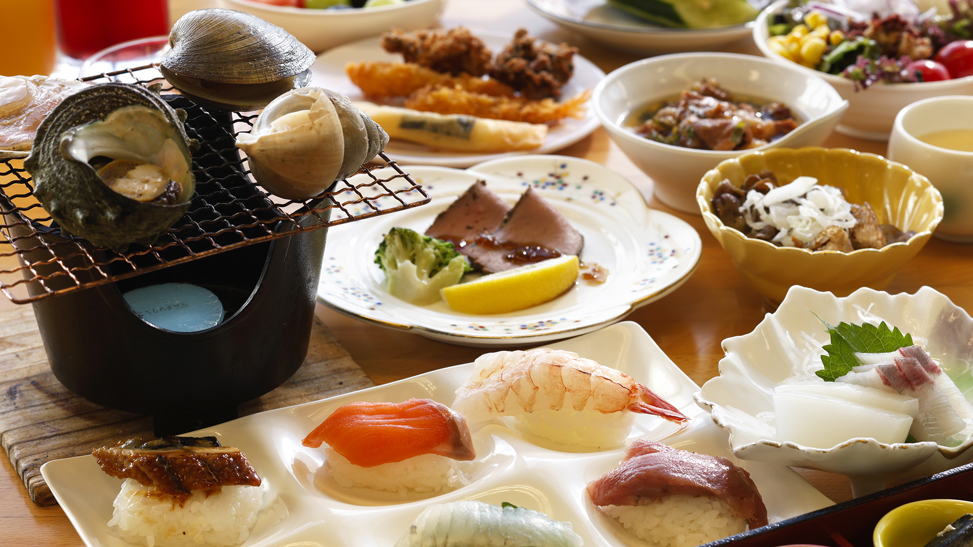 【鳥取グルメバイキング】鳥取を“まるごと”味わう豊富なお料理！好きなものを好きなだけどうぞ♪