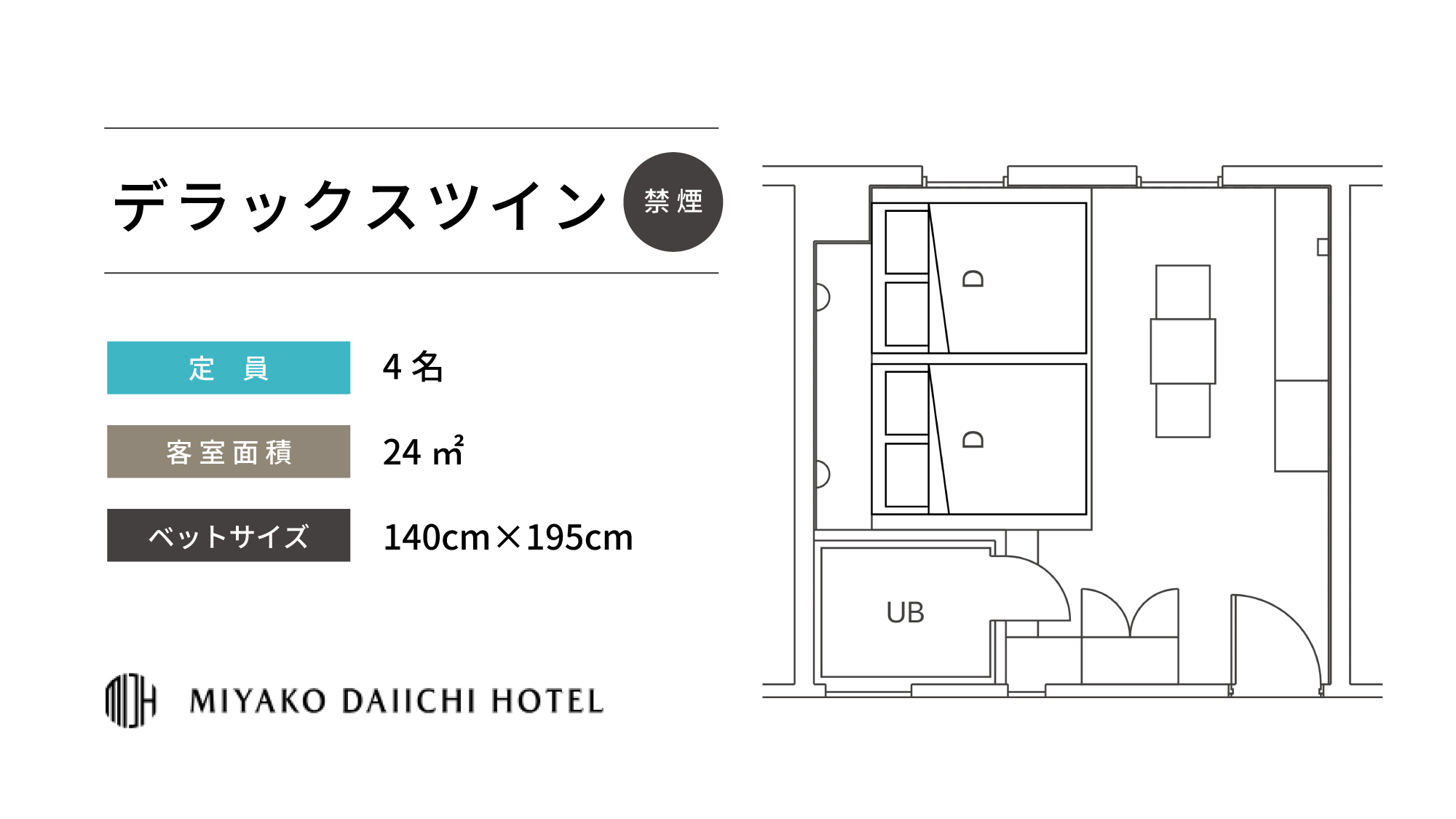 デラックスツイン(禁煙)