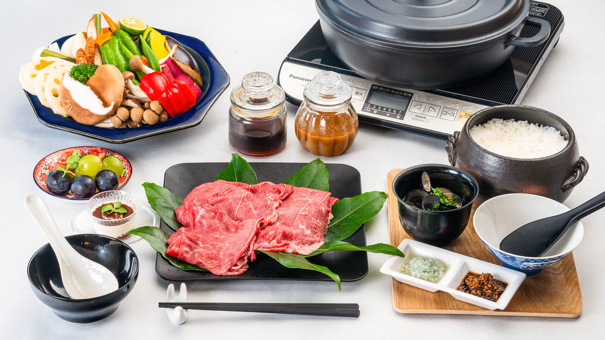 【２食付／しまね和牛】お寺に泊まってこだわりのしまね和牛と地元の新鮮な野菜が食べられるよくばりプラン