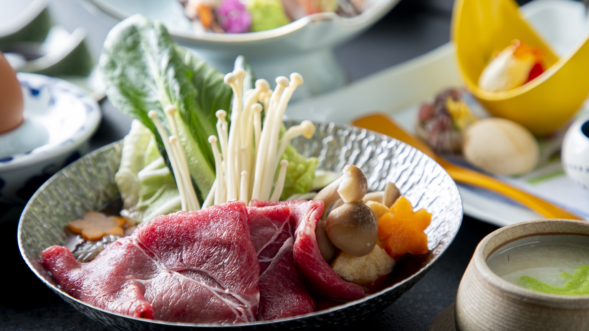 伊勢水沢牛の小鍋付おまかせ美食会席