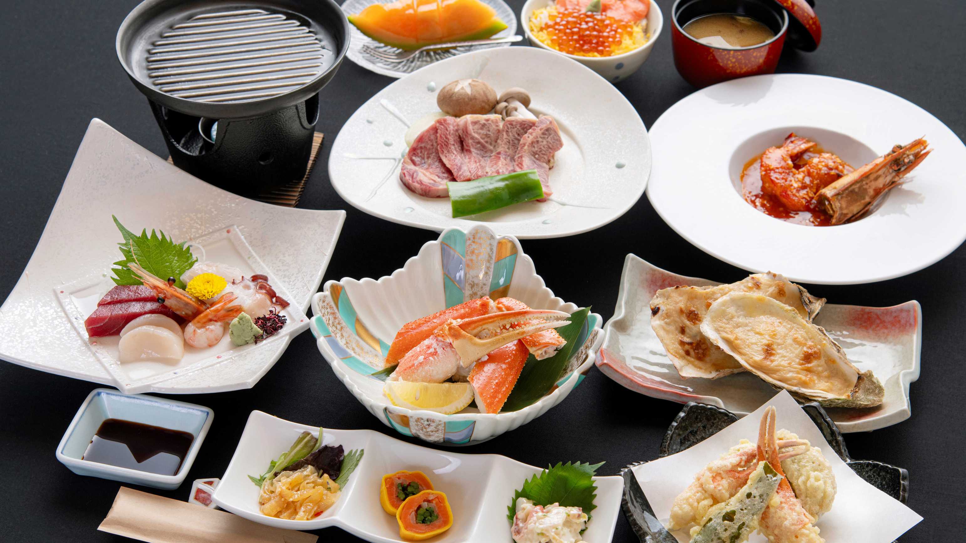 【ディナーコースプラン】当館イチオシのディナーで満腹間違いなし★朝食はバイキング♪/2食付