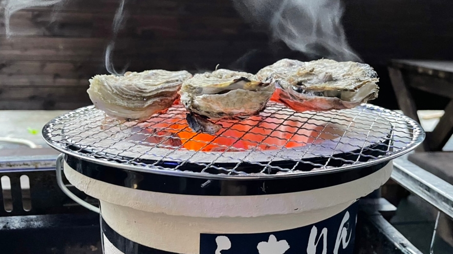 *【牡蠣食べ放題コース】新鮮な牡蠣を焼きで！心ゆくまでお召し上がりください！