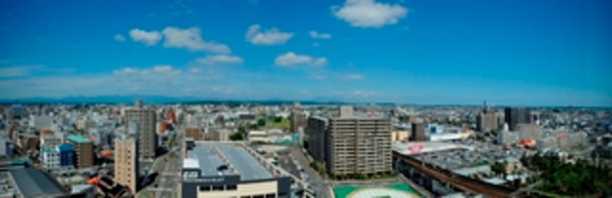 宮崎市内を一望するホテルからの眺望（北側)
