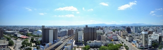 宮崎市内を一望するホテルからの眺望(南側)