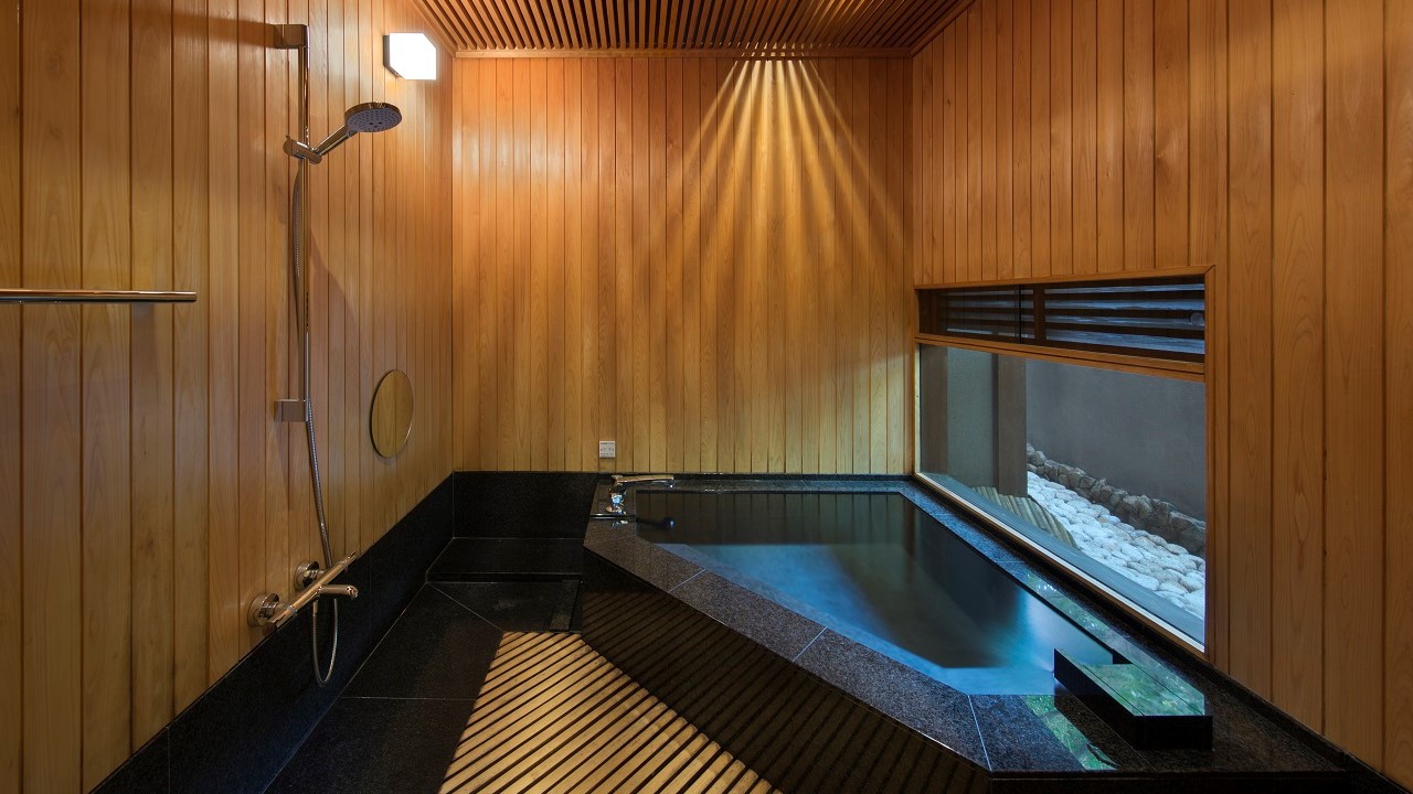 温泉付特別室「緑水亭」お風呂