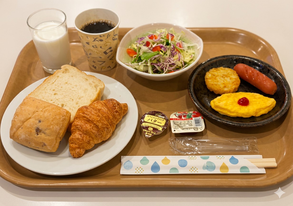 軽朝食イメージ①　軽朝食は別途追加可能