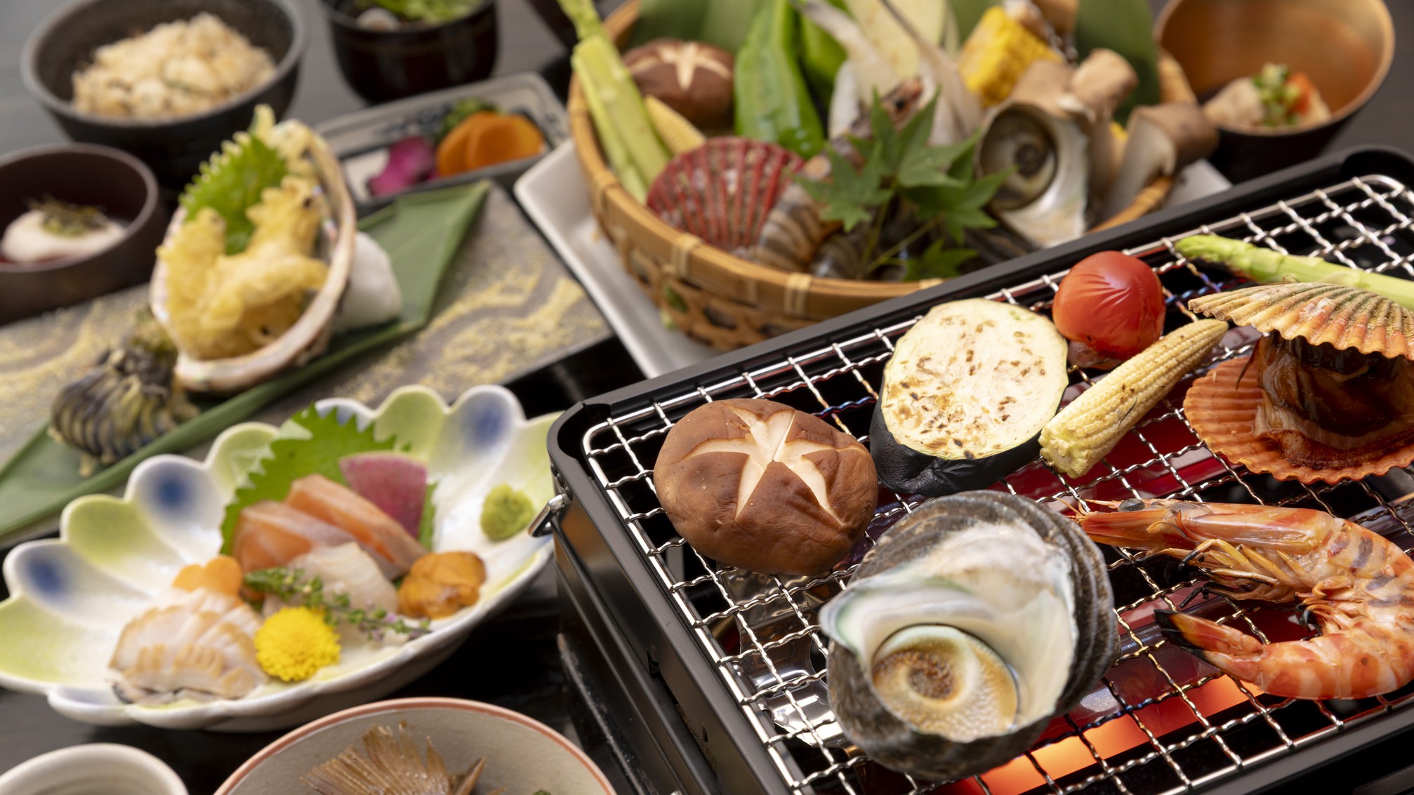 【オールインクルーシブ】大分の海の幸詰め合わせ≪海鮮焼きプラン≫