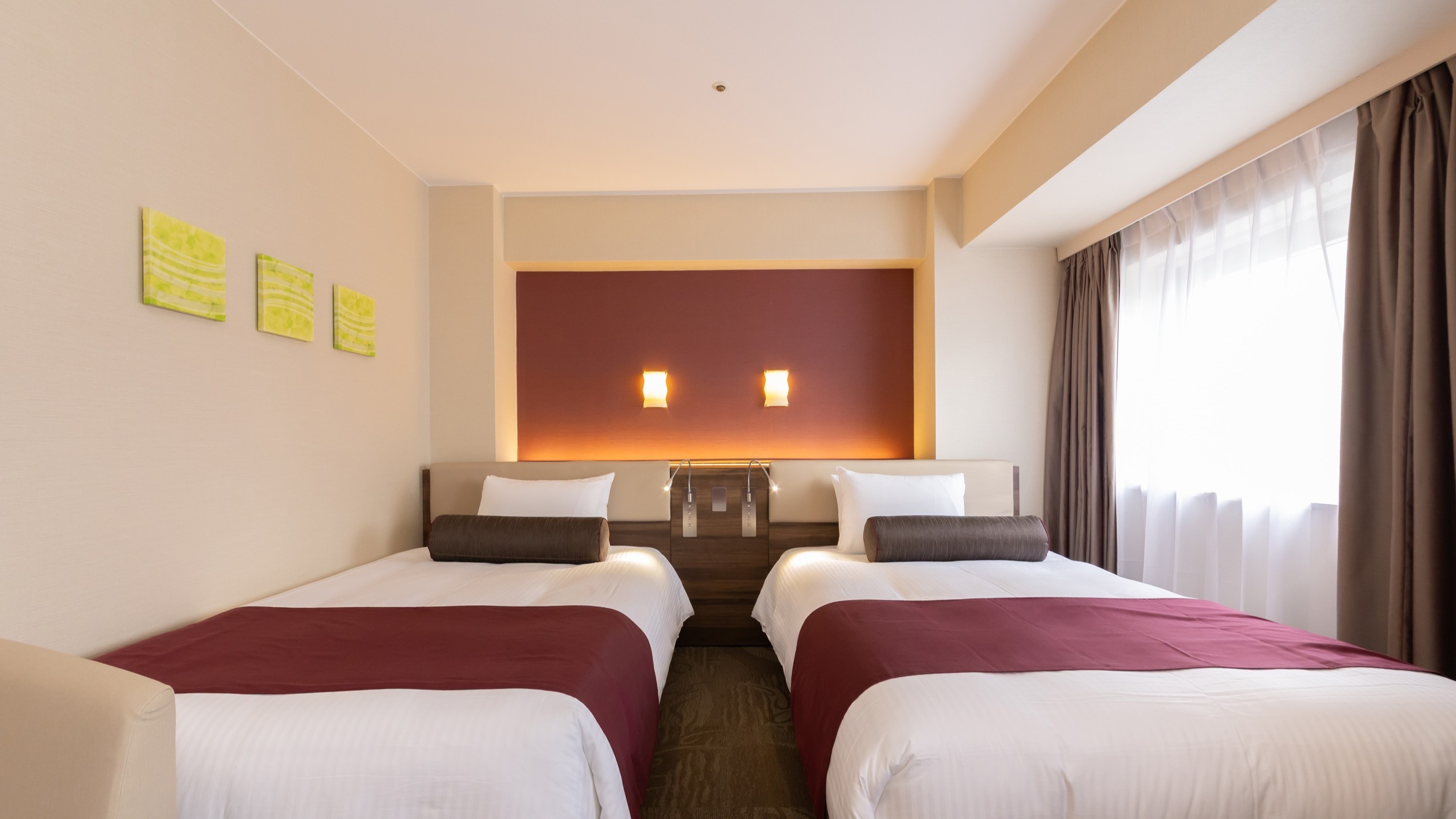 【EXデラックスツイン】30㎡ / ベッド幅120㎝