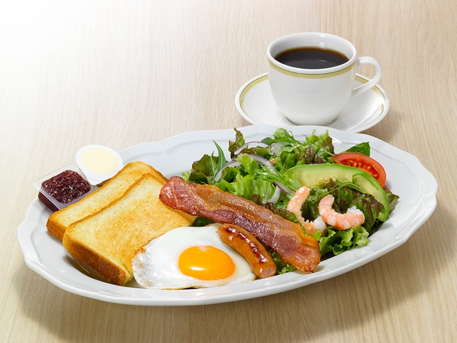 【朝食（ロイヤルホスト）】洋食セット+ドリンクバー