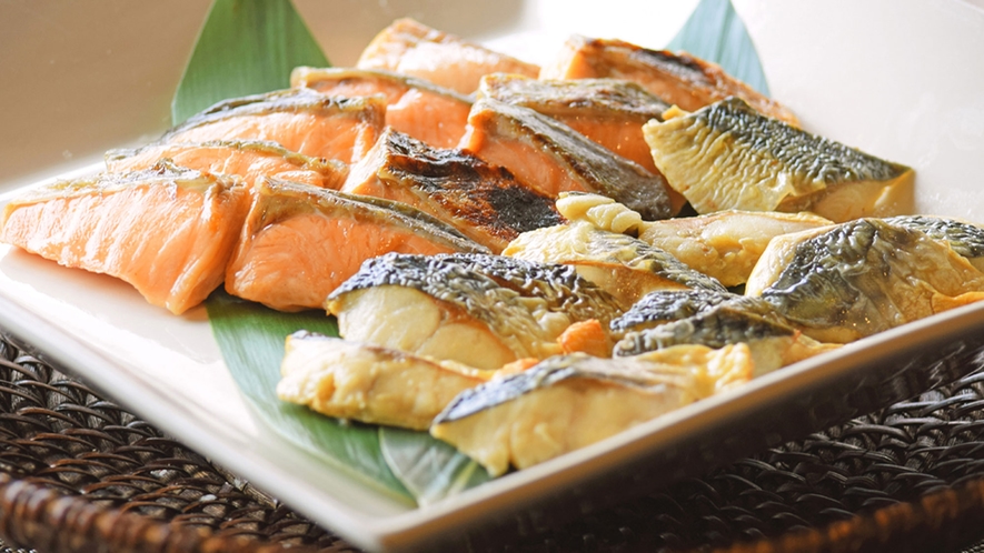 【朝食】焼き魚：朝の定番メニュー
