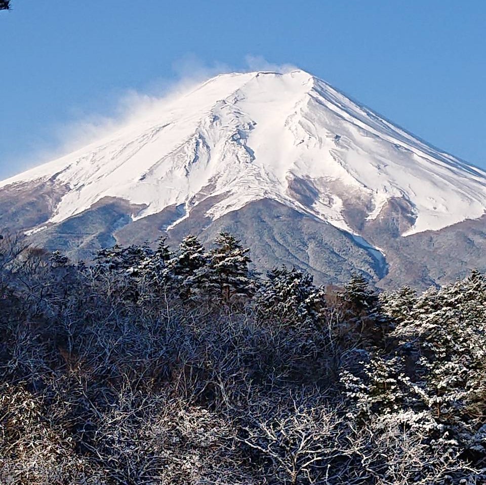 【富士山　冬】