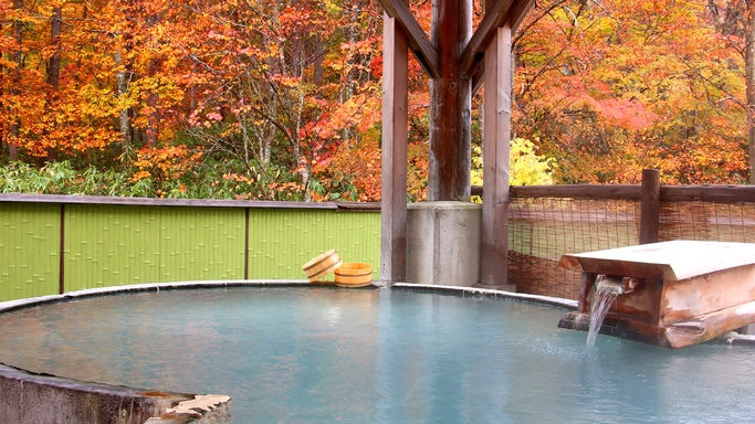 【女将厳選の地酒サービス付★】大パノラマ展望風呂で贅沢に味わう♪秘湯宿による秋限定プラン