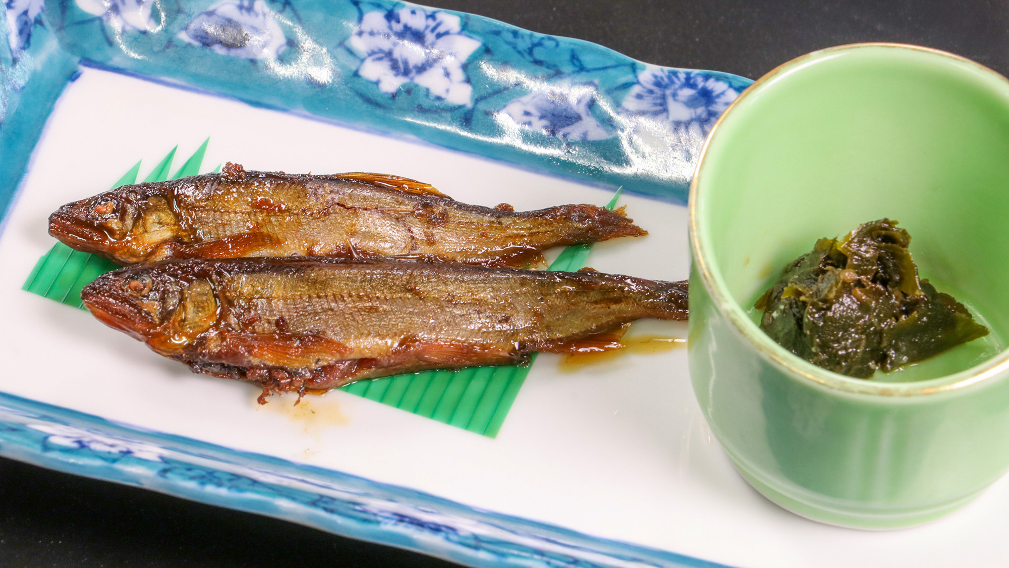 #ご朝食一例　骨まで食べられるやさしい甘露煮を、朝ご飯のお供にどうぞ