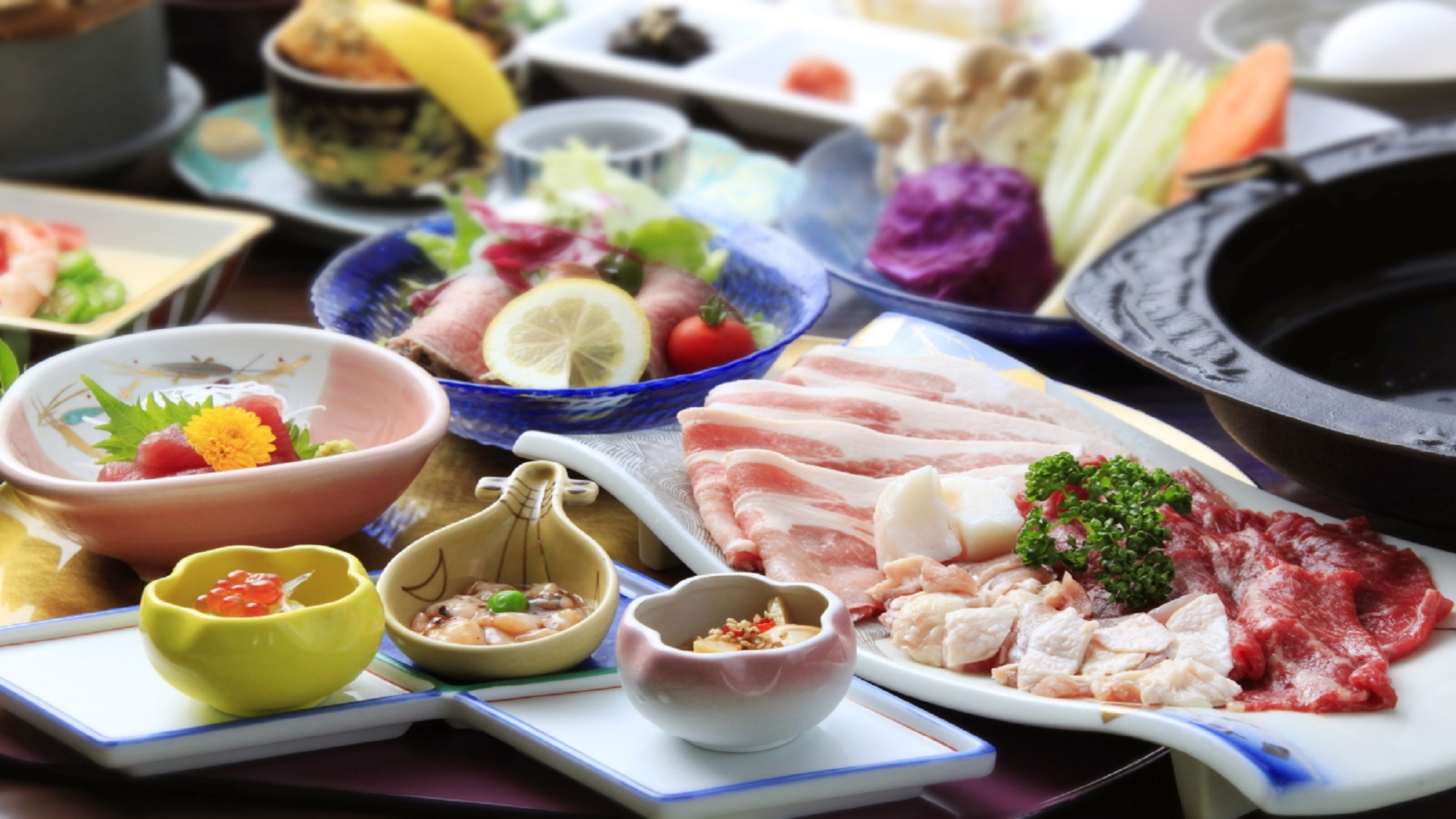 お土産付！【信州のお米２ｋｇ（1部屋毎）】と【信州蓼科牛、信州豚、信州ハーブ鶏】信州御膳