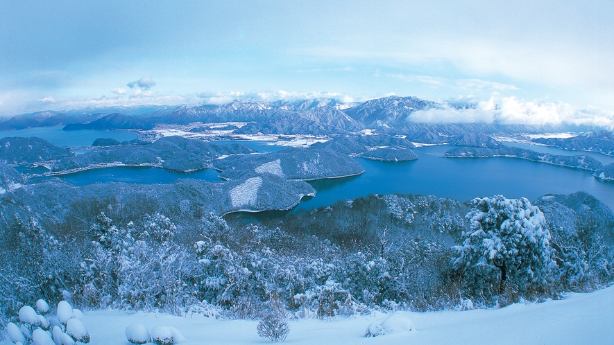 三方五湖ｰ雪景色ｰ