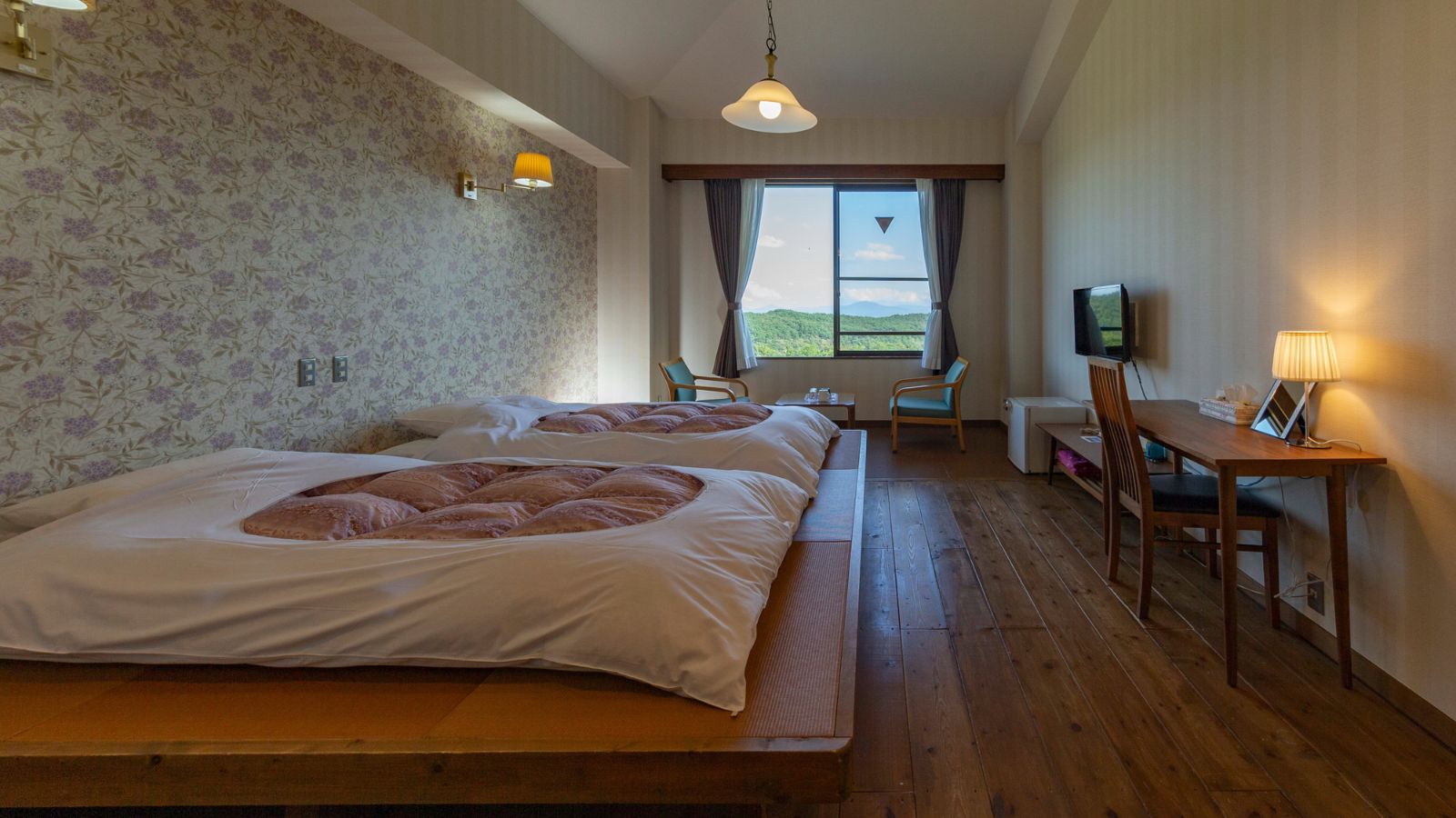 洋室和ツインベッド一例