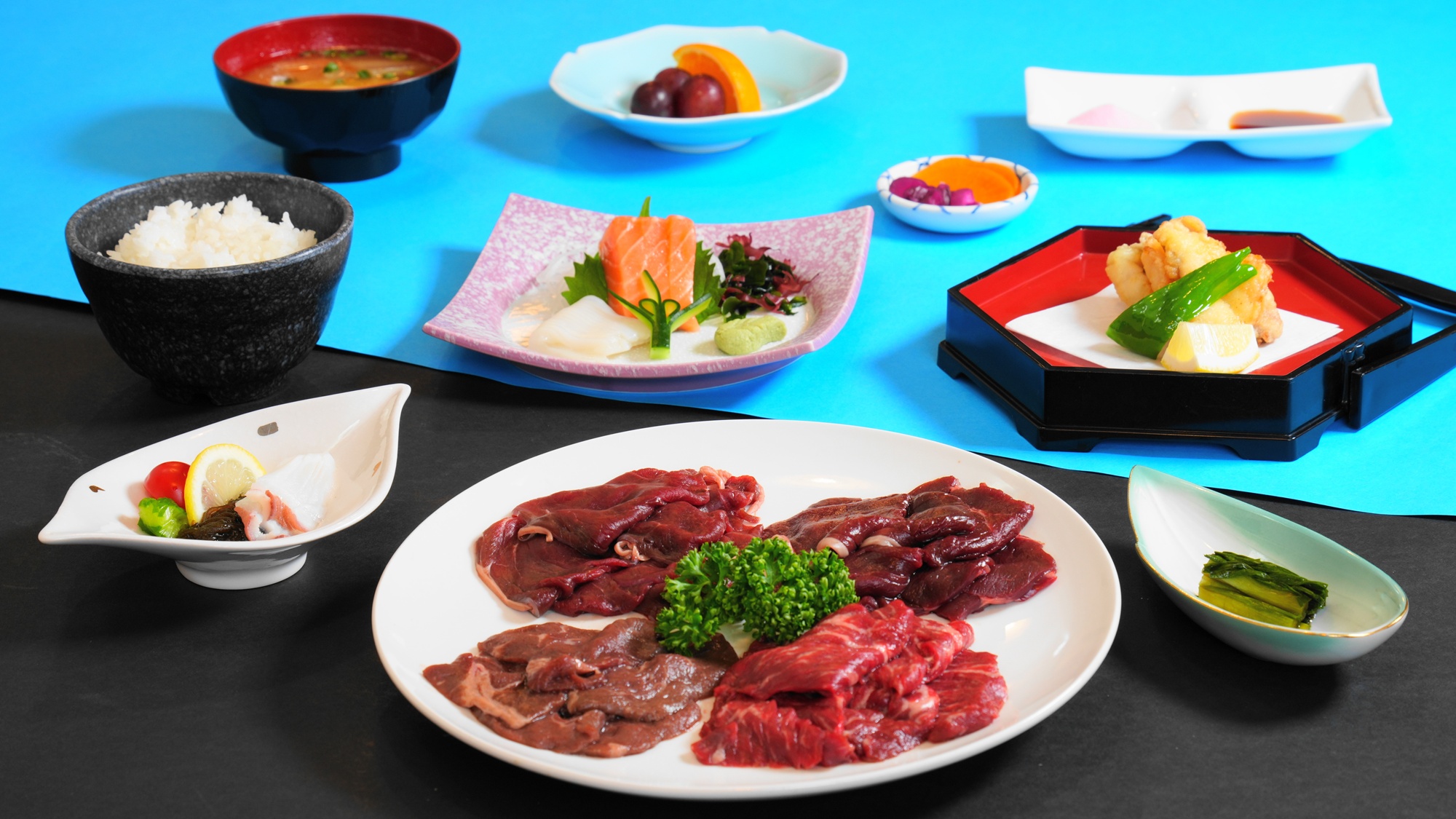 【お料理グレードアップ】トムラウシ産　鹿肉・ジャージー牛の食べ比べ※写真はイメージです。