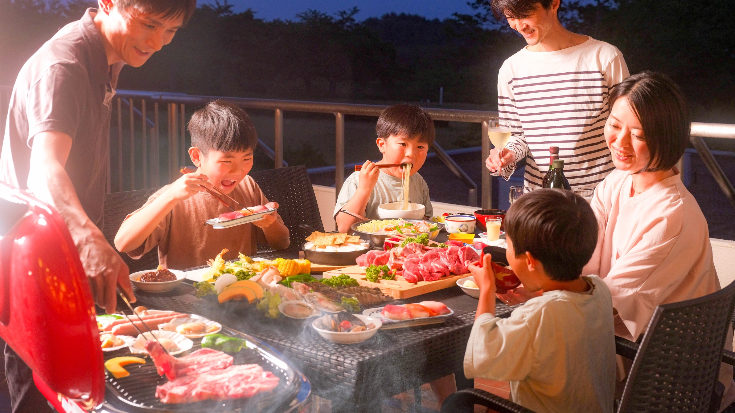 【手ぶらでBBQ】三陸の夏満喫！開放的なテラスで楽しむBBQ＆ビュッフェ＆フリードリンク付き