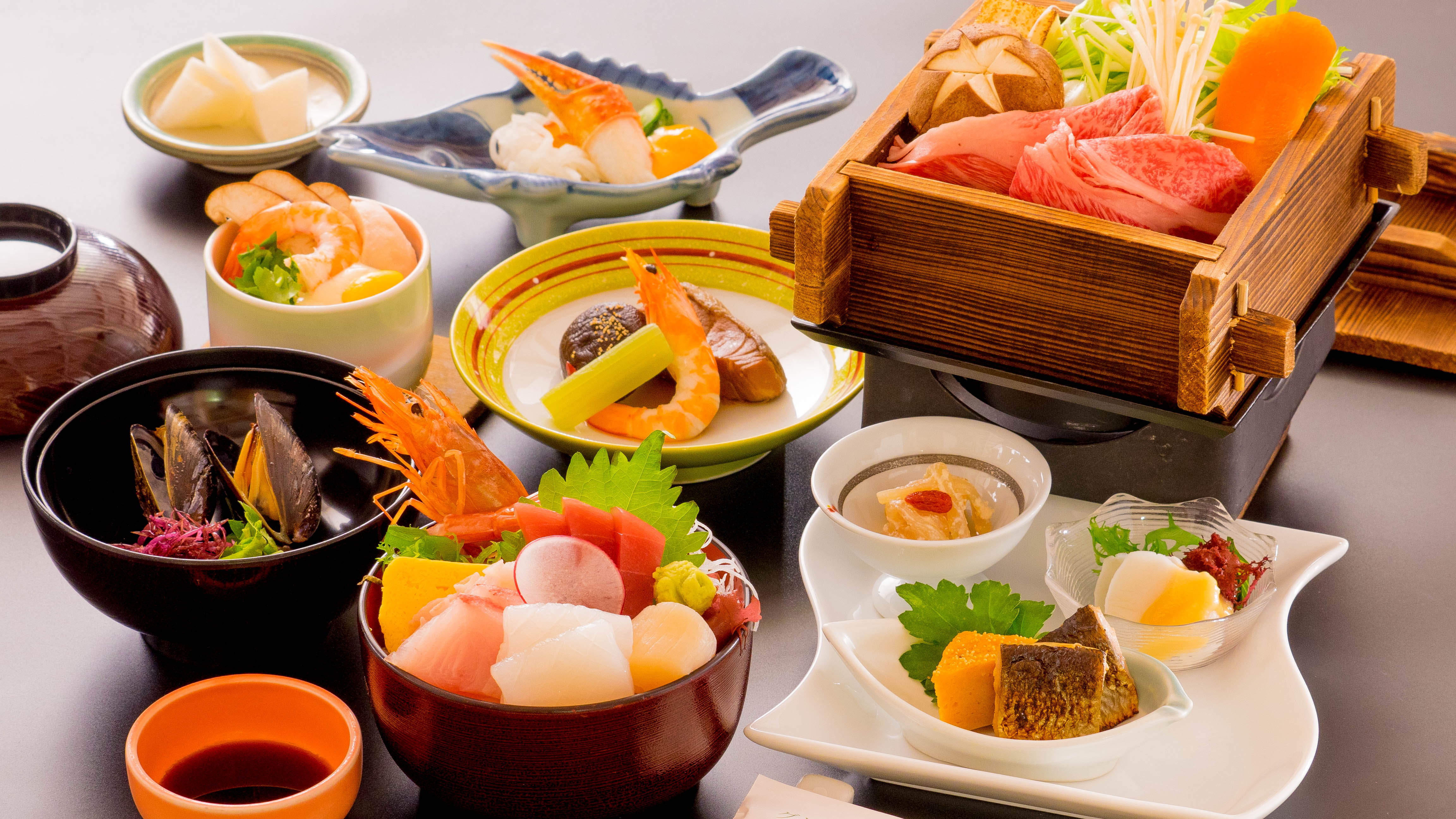 ふら～っと三陸『いわて味覚の旅』プラン御膳イメージです。