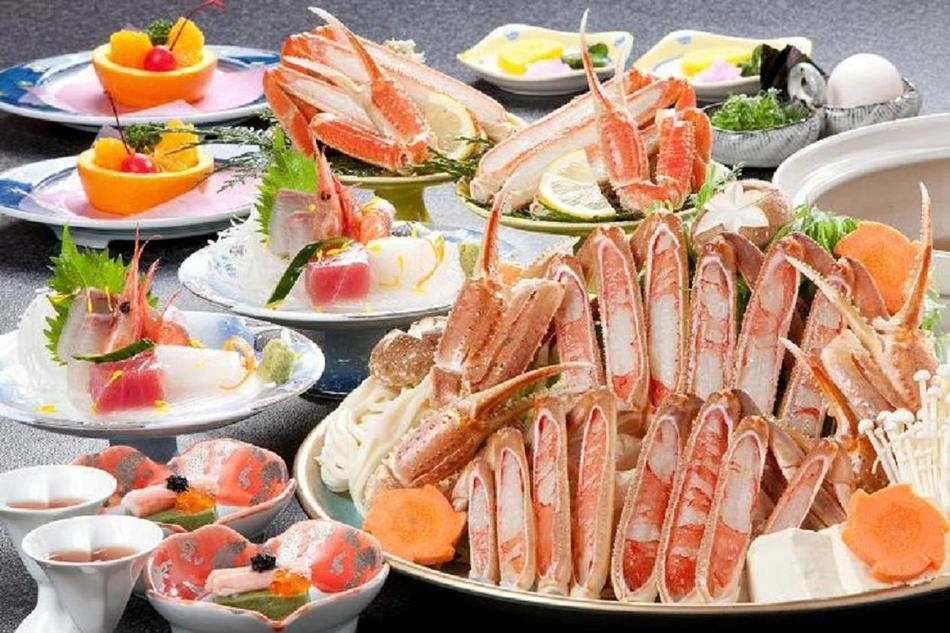 ほっこり☆あったか外湯めぐりチケット付き　かにすき鍋コース