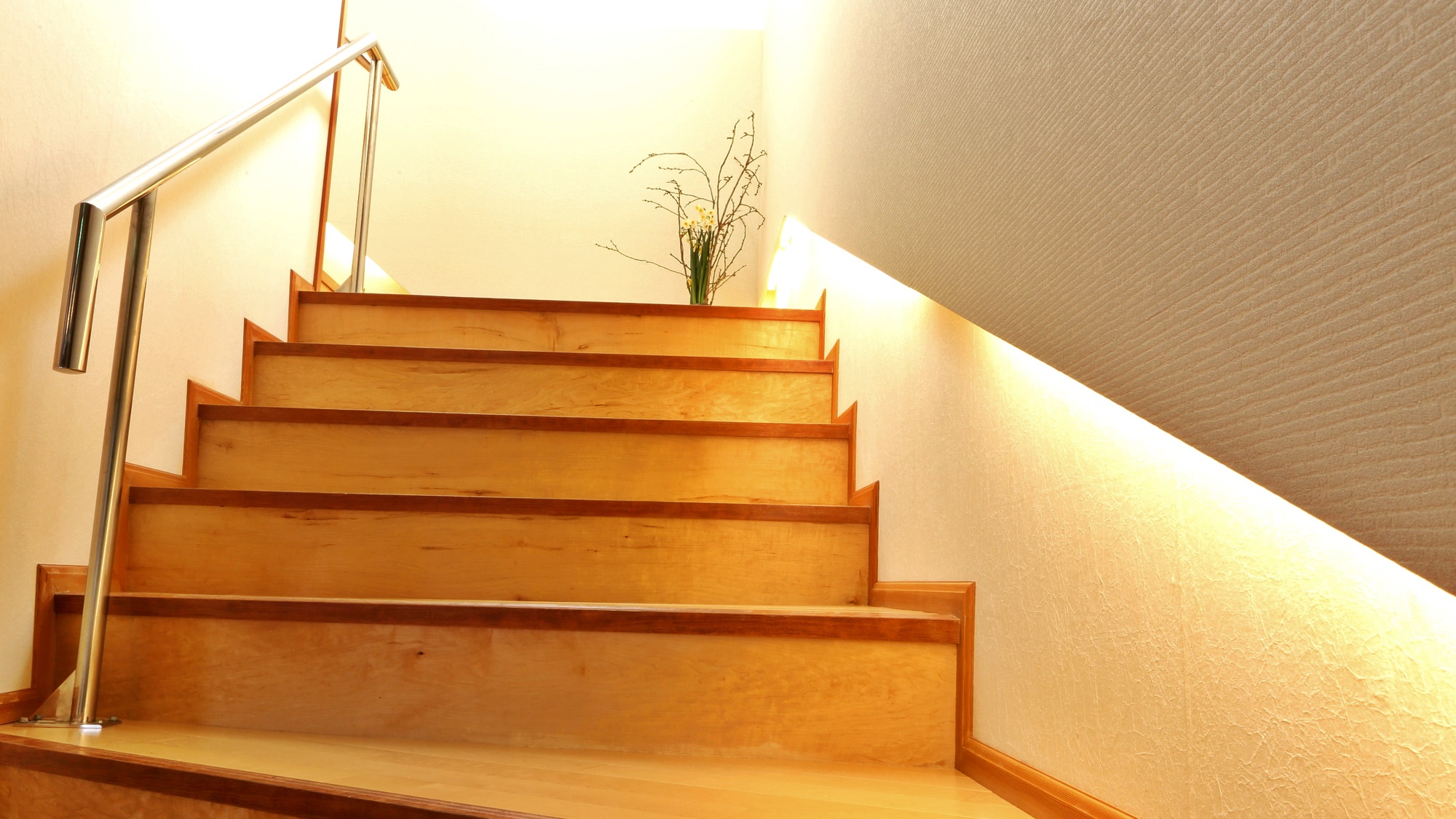 *【館内】階段が少し高くなっていますのが、リニューアルしてきれいな館内です。