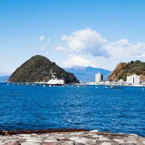 当館から日本一の富士山が見えます