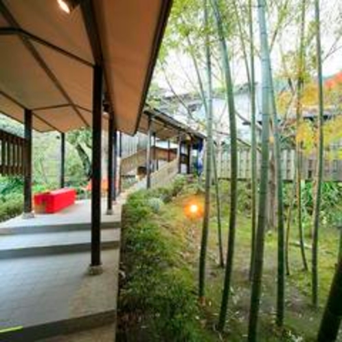 竹林の渡り廊下