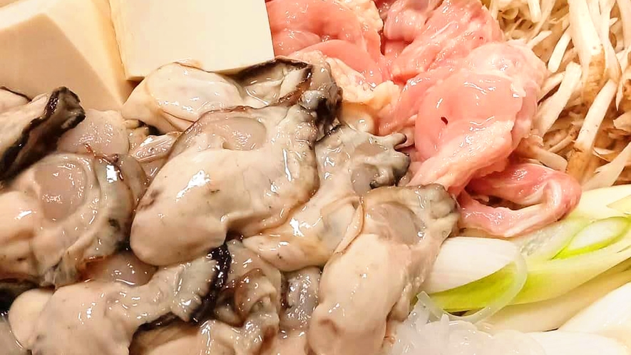 牡蠣のすき焼き！久美浜湾で育った養殖牡蠣をご賞味ください♪