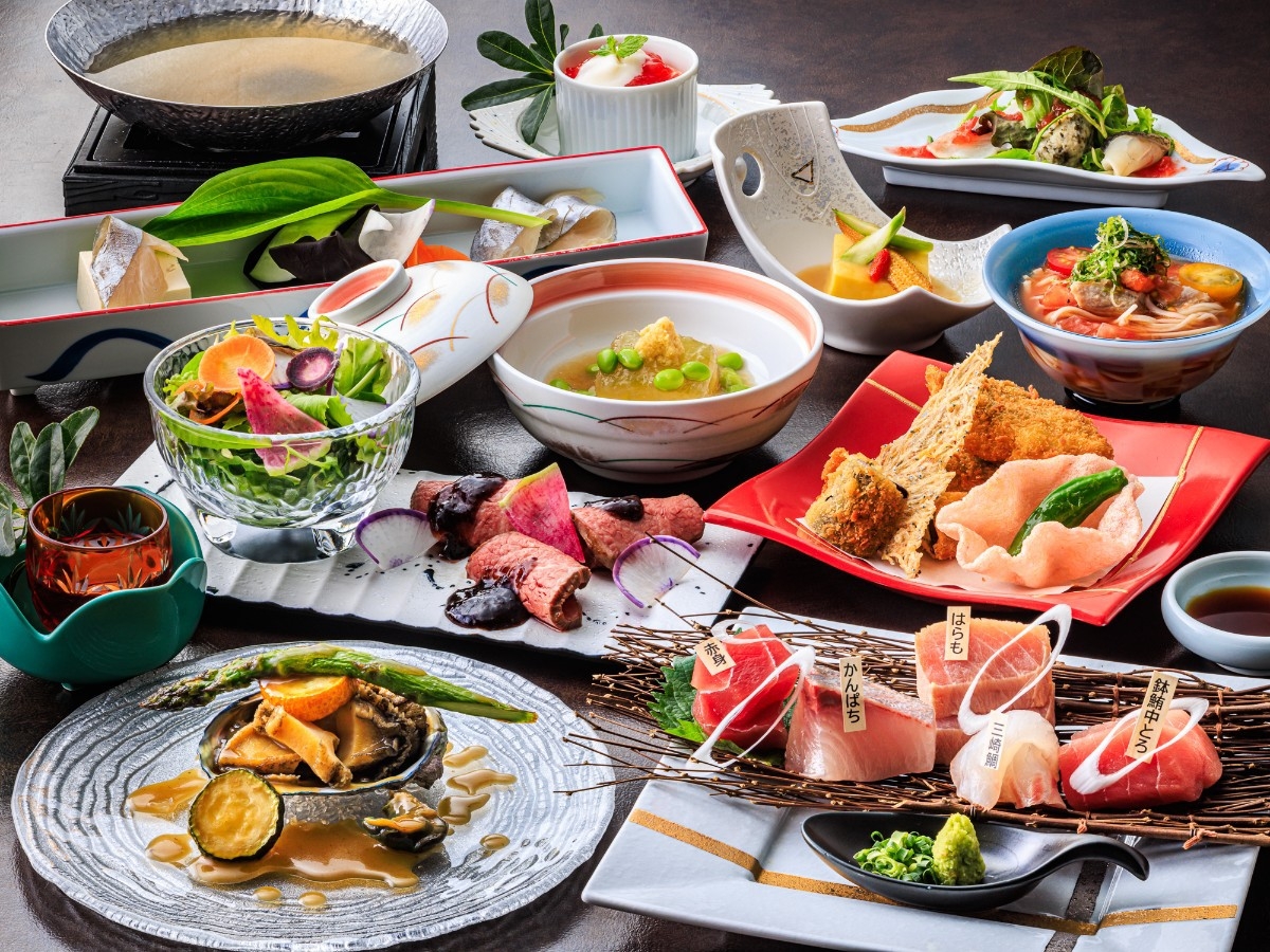 和食会席「旬海」プラン｜季節の味覚を料理長自慢の料理で♪記念日やお祝い旅行に！2食付朝食はバイキング