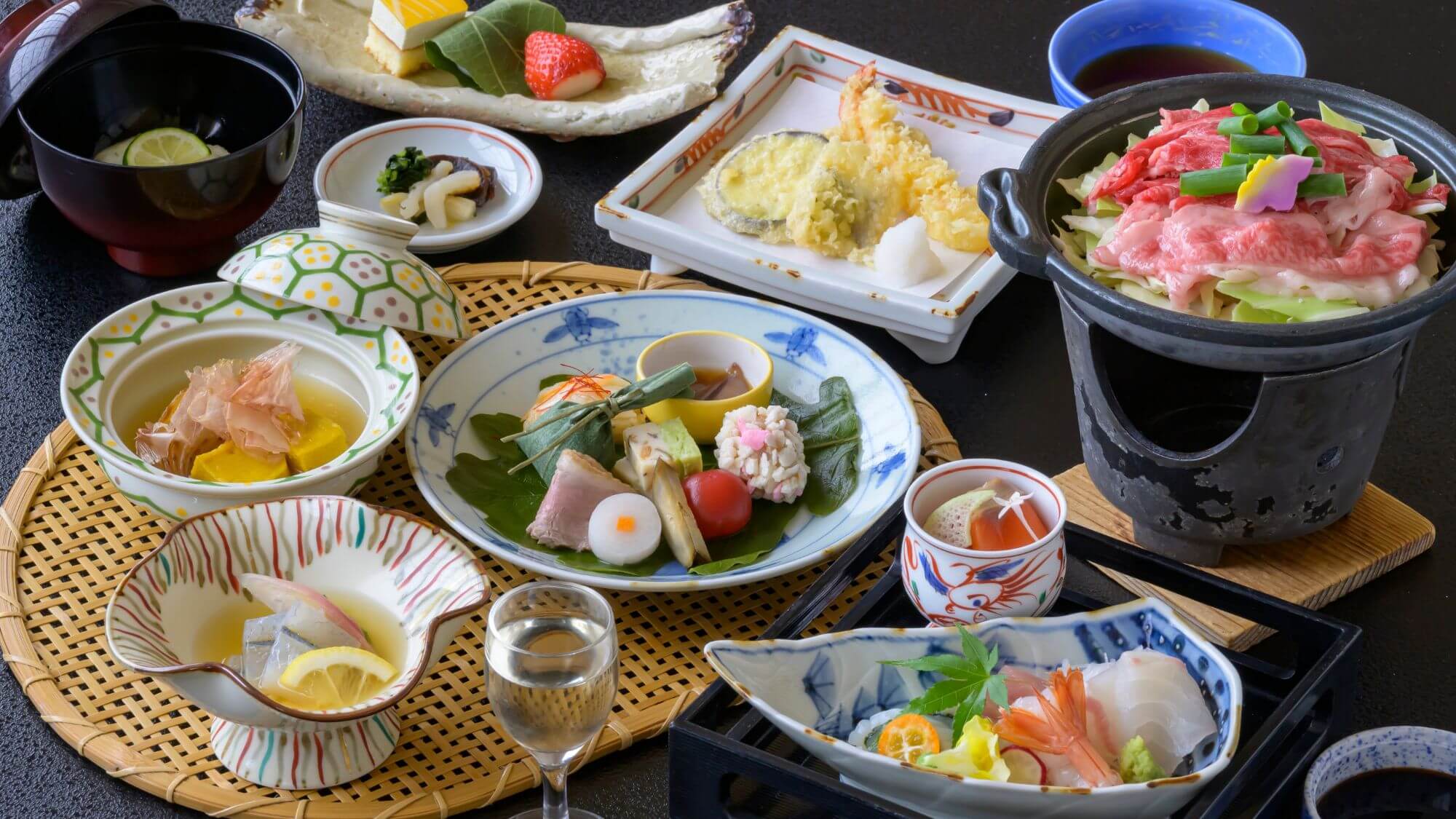 【季節の会席料理コース】鳥取の海の幸・山の幸・里の幸を味わうスタンダード会席です。