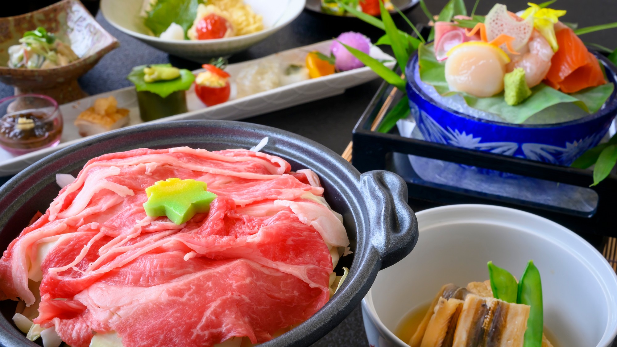 【夏の会席料理コース】夏にはスタミナをつけるお肉料理を！他にも旬の食材を使ったお料理を多数ご用意